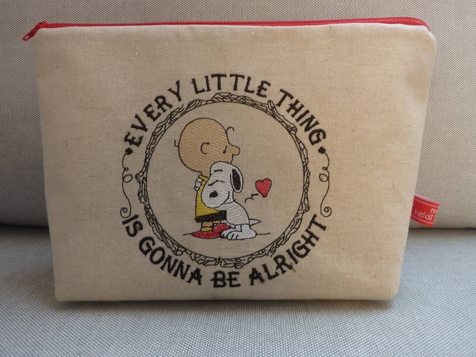 Alles Wird Wieder Gut Snoopy Und Charly Brown Kosmetiktasche Comic von MadebyHeidiRohrmoser