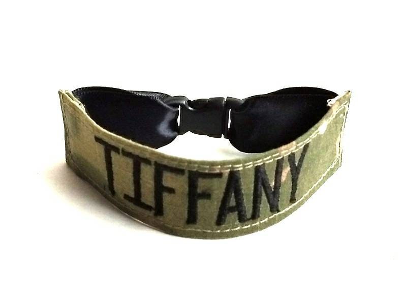 Army Namensband Armband Army Namensband Armband von MadebyJadeB
