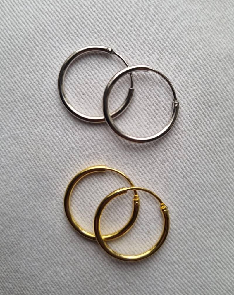 Creolen Breit 925 Sterlingsilber von MadebyLiri