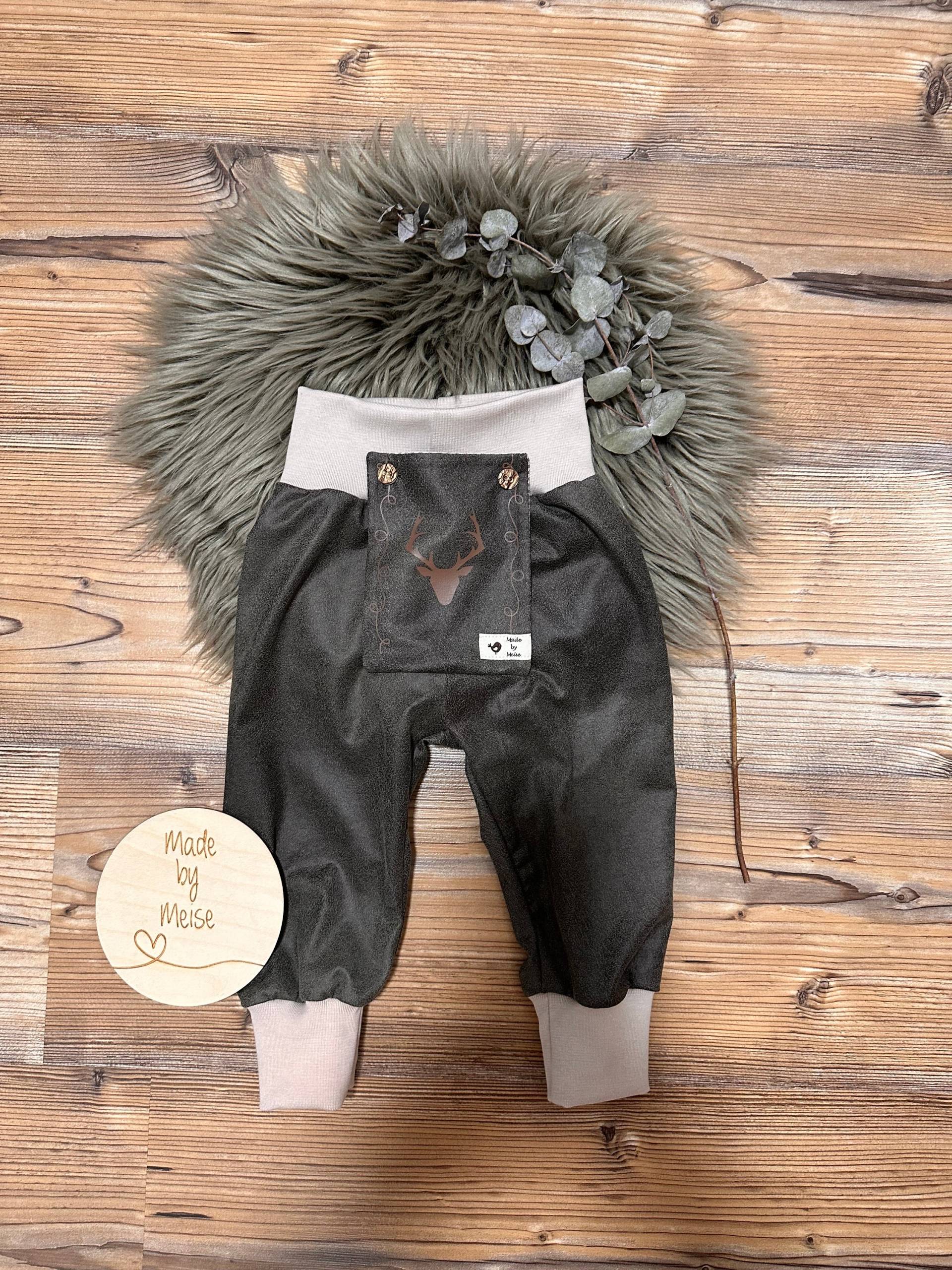 Lederhose Grau-Braun von MadebyMeise