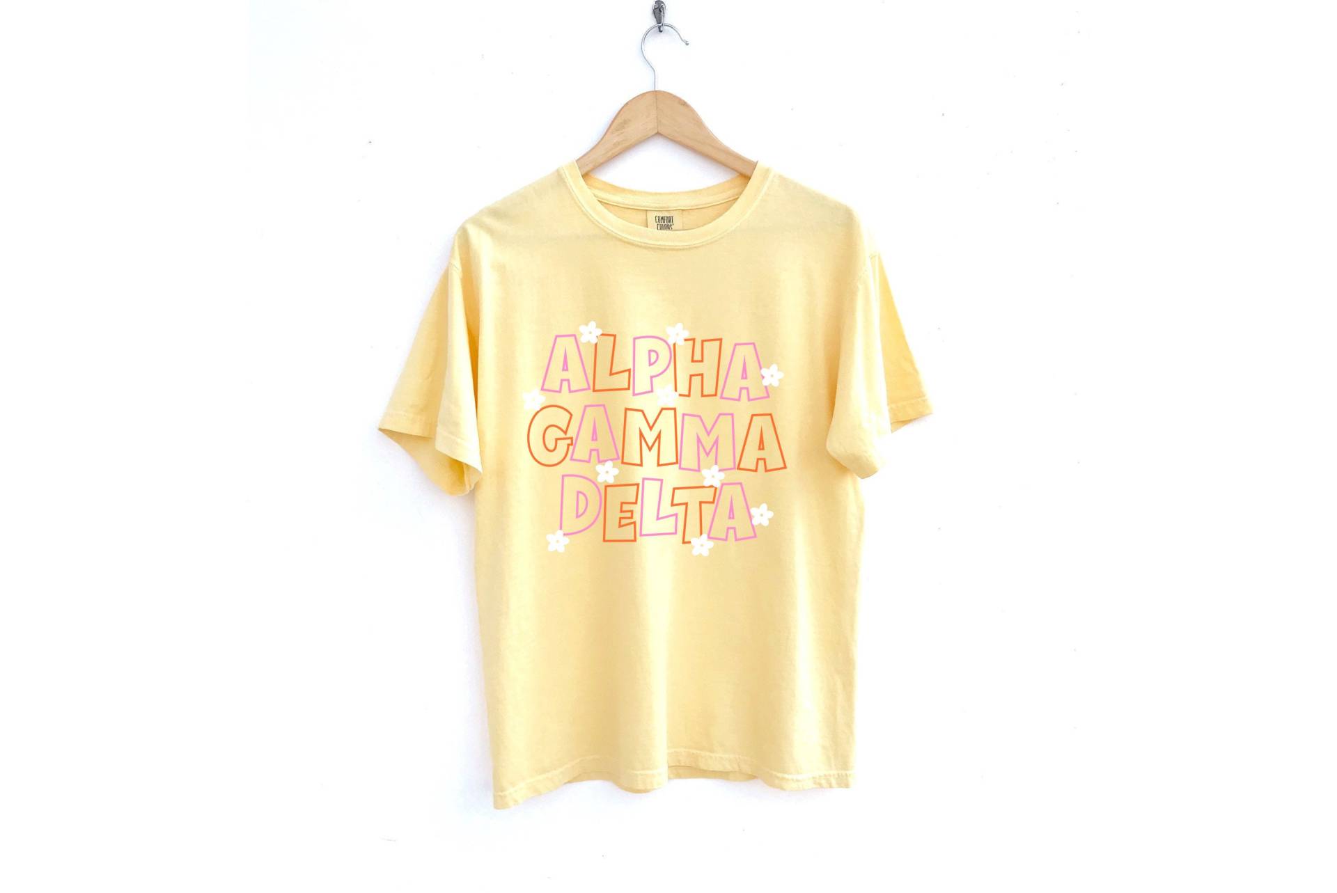 Alpha-Alpha-Delta - Flower Power Sorority Shirt Comfort Colors Butter von MadebyMollzShop