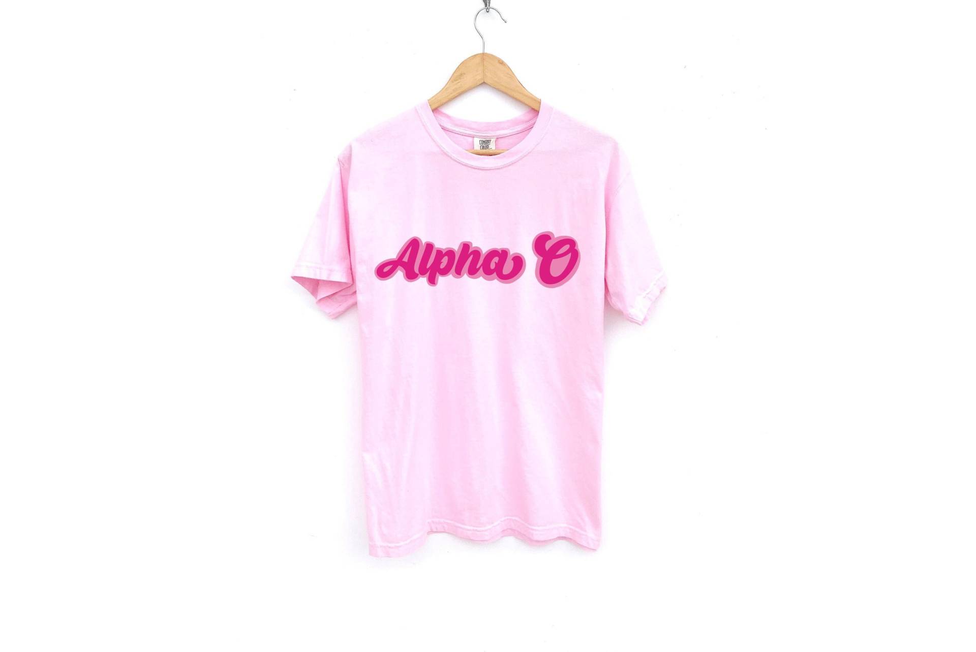 Alpha Omicron Pi/O Rosa Double Bubble Sorority Shirt Comfort Colors Blossom von MadebyMollzShop