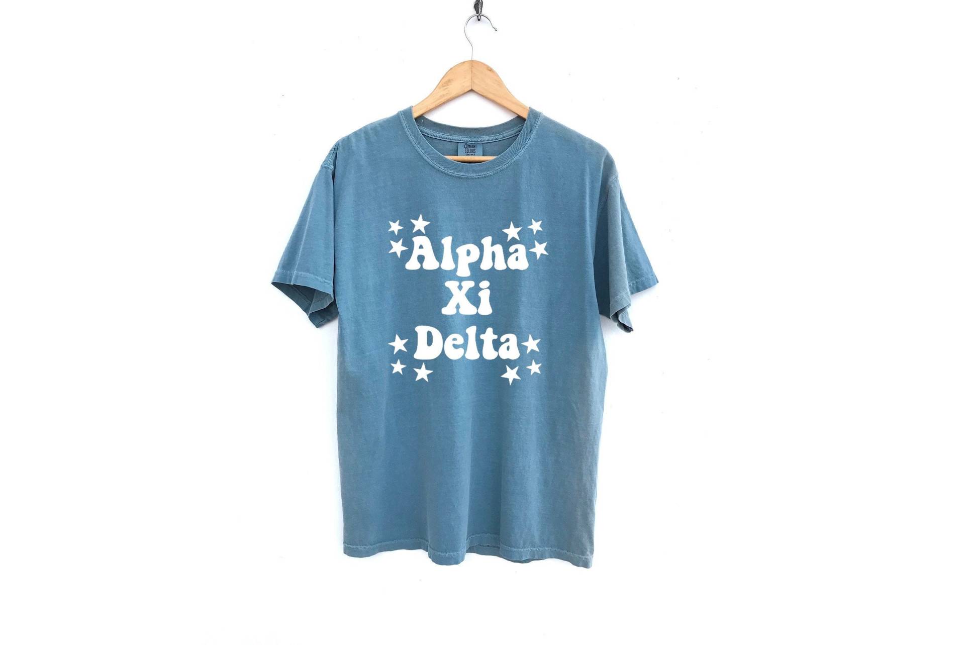 Alpha Xi Delta/Sehende Sterne Sorority Shirt Comfort Colors Weitere Farben Verfügbar von MadebyMollzShop