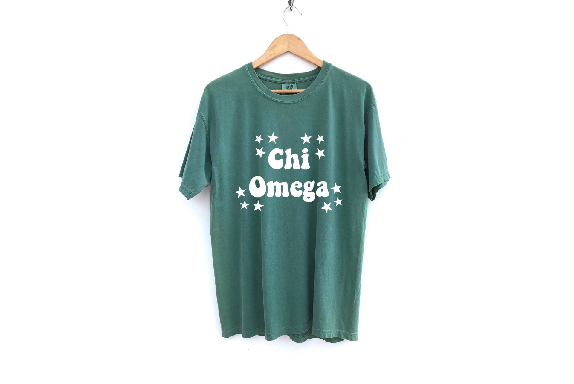 Chi Omega/Sehende Sterne Sorority Shirt Comfort Colors Weitere Farben Verfügbar von MadebyMollzShop