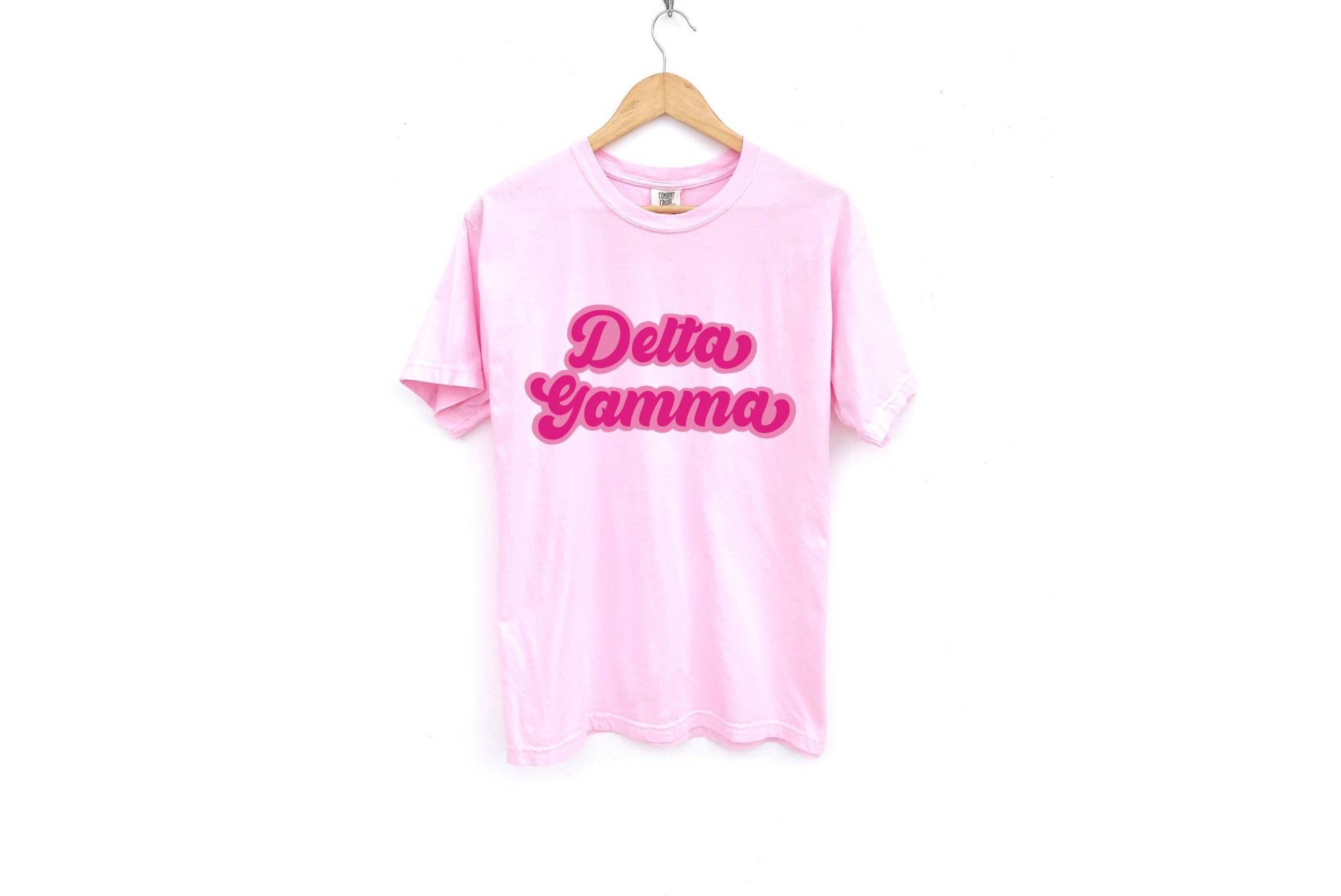 Delta Gamma/Rosa Double Bubble Sorority Shirt Comfort Colors Blossom von MadebyMollzShop