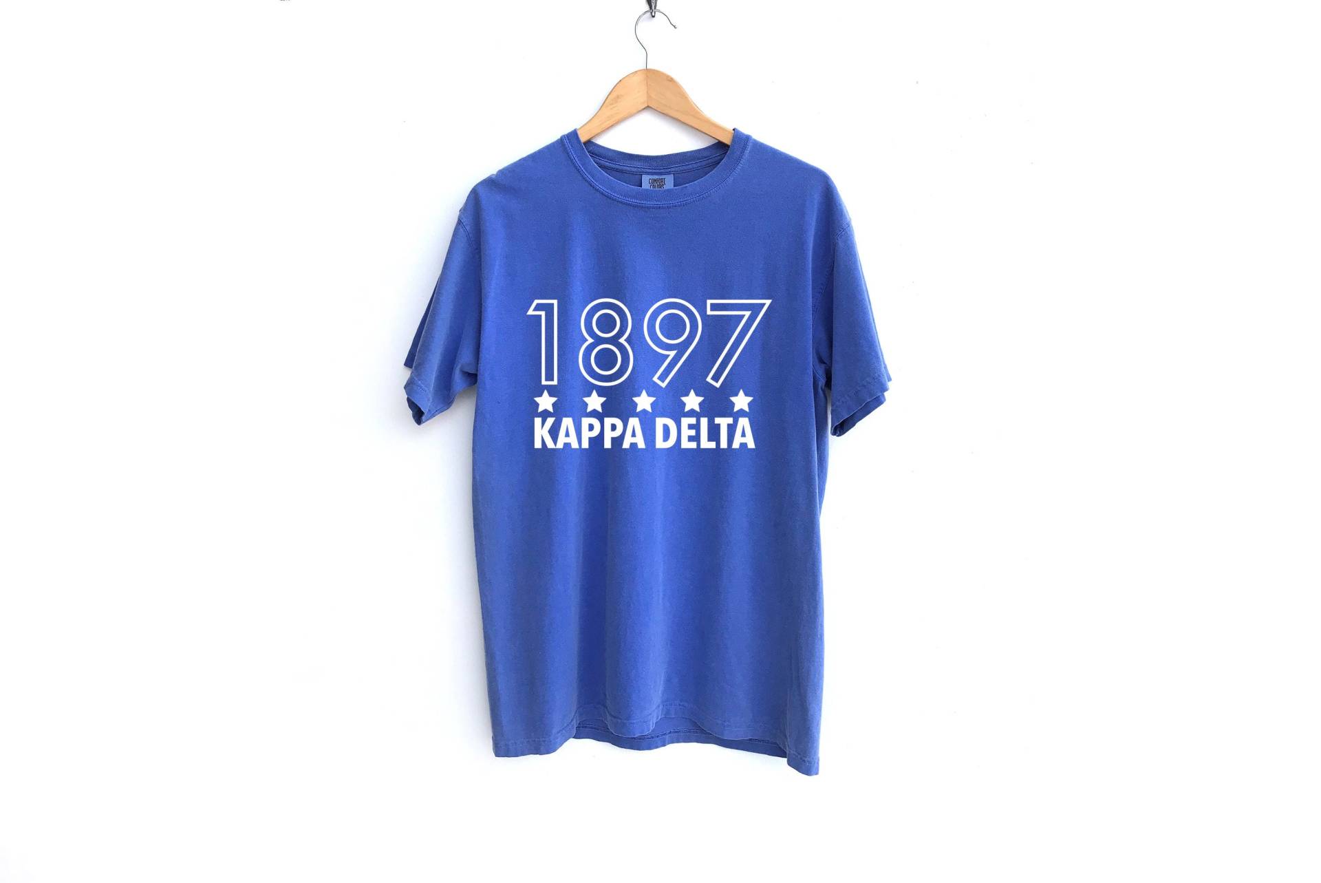 Kappa Delta/Konturiertes Sororitätsshirt Mit 100%iger Färbung von MadebyMollzShop