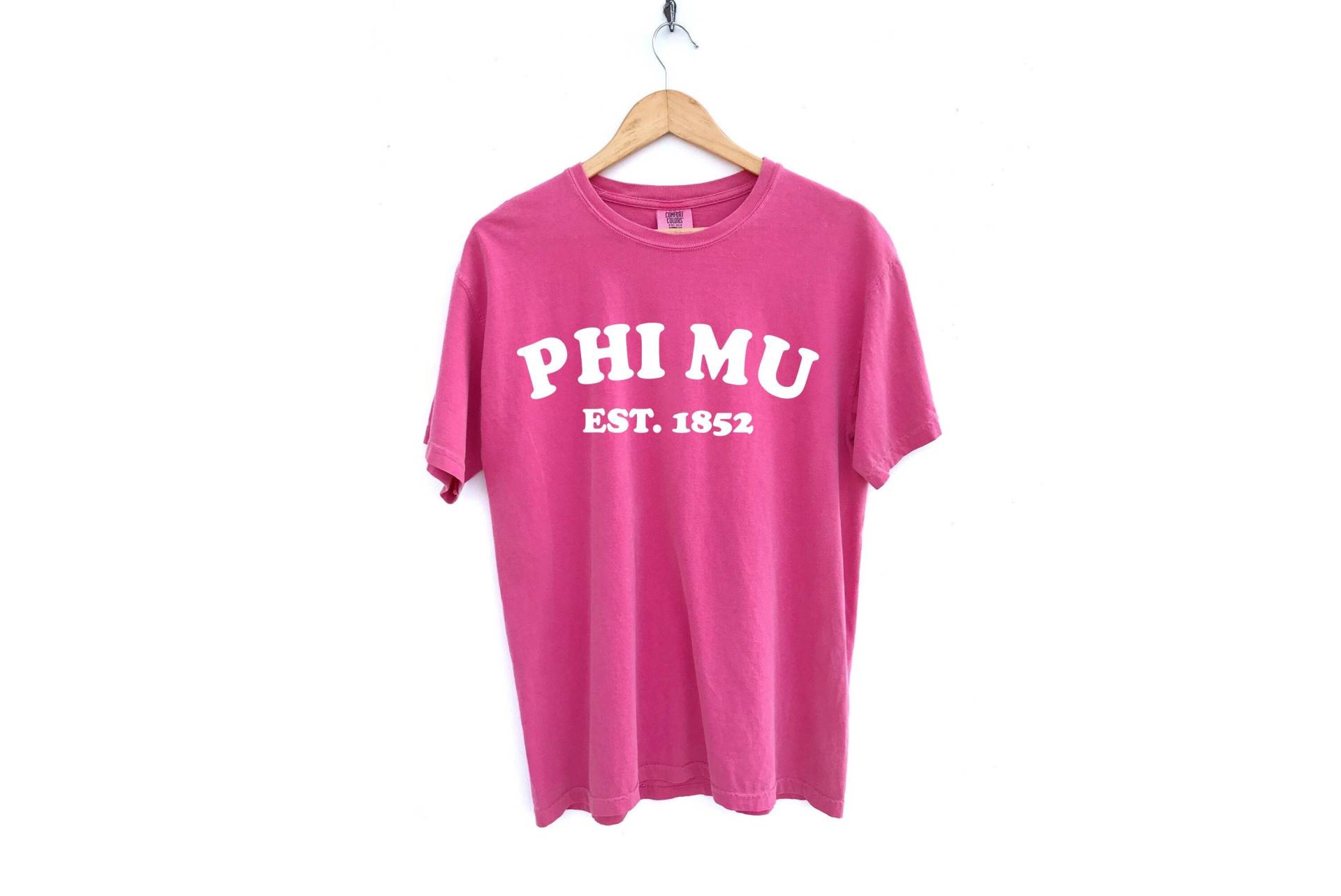 Phi Mu/Bubbly Arch Sorority Shirt Comfort Colors Weitere Farben Verfügbar von MadebyMollzShop