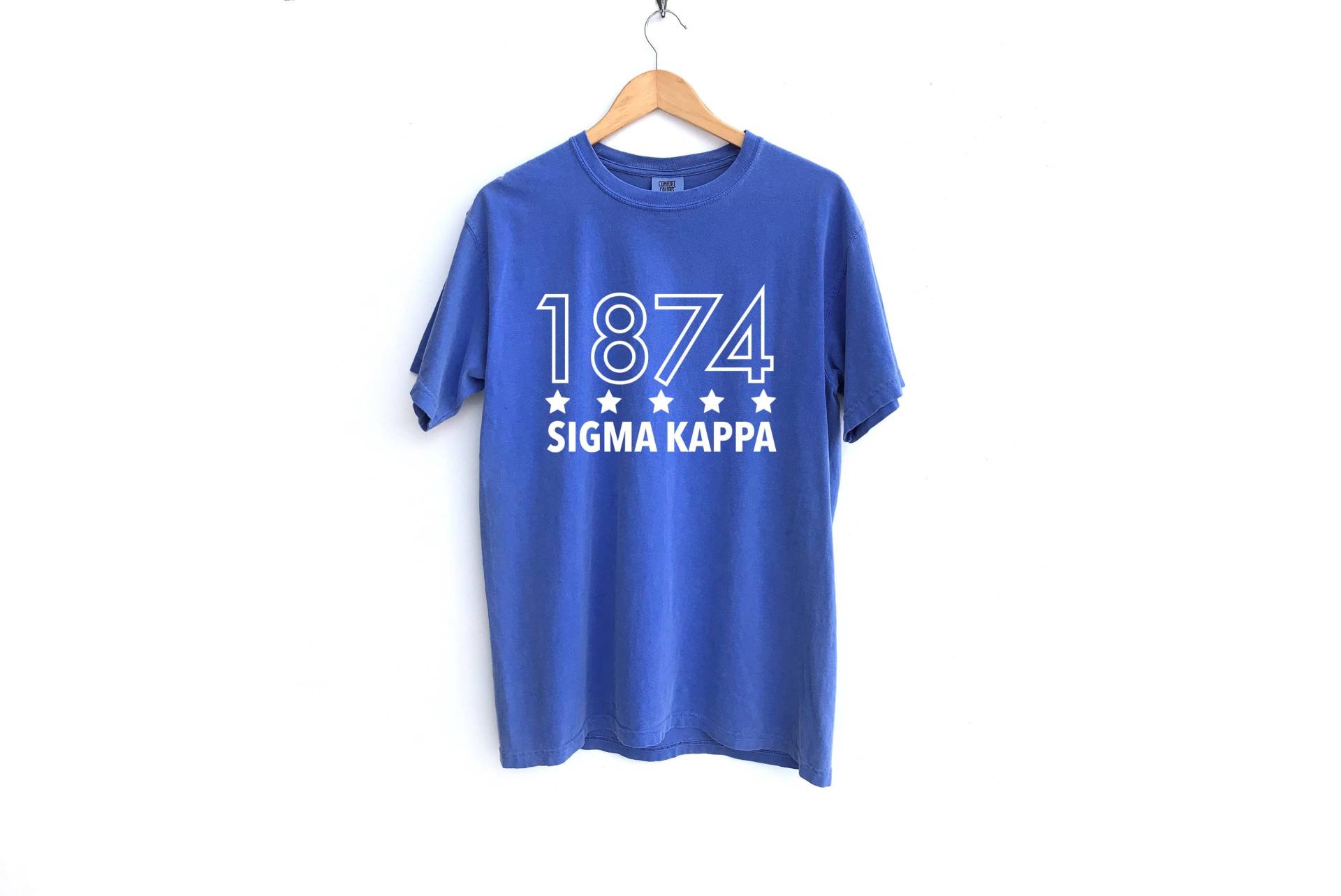 Sigma Kappa/Festes Jahr Umrissenes Sorority Shirt Comfort Colors Weitere Farben Verfügbar von MadebyMollzShop