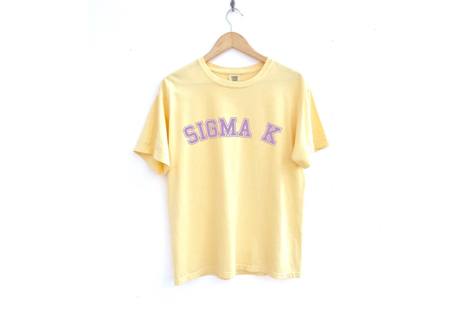 Sigma Kappa/Lila Stehbogen Sorority Shirt Comfort Colors Butter von MadebyMollzShop