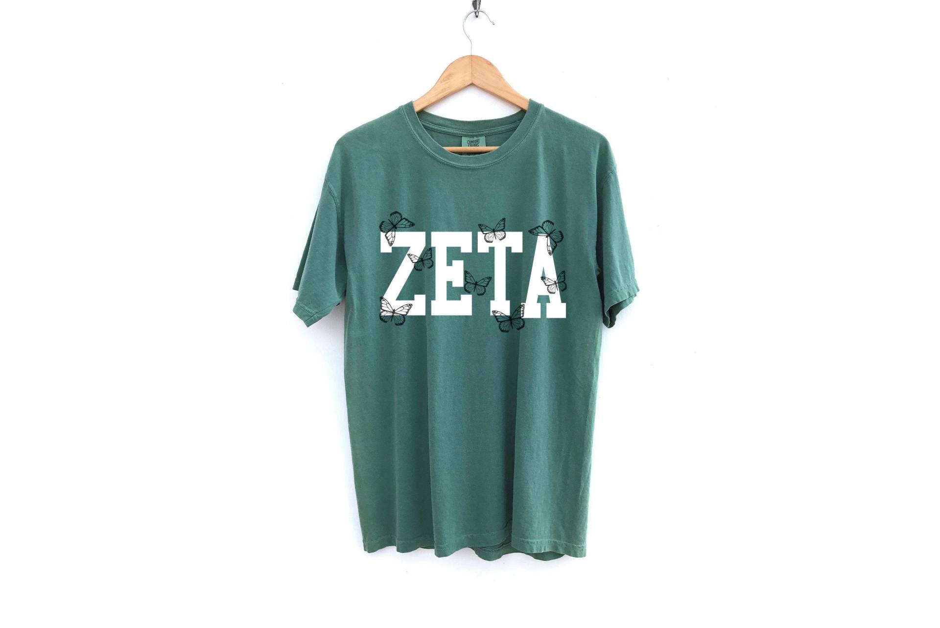 Zeta Tau Alpha/Zta The Keely Butterfly Sorority Shirt Comfort Colors Weitere Farben Verfügbar von MadebyMollzShop
