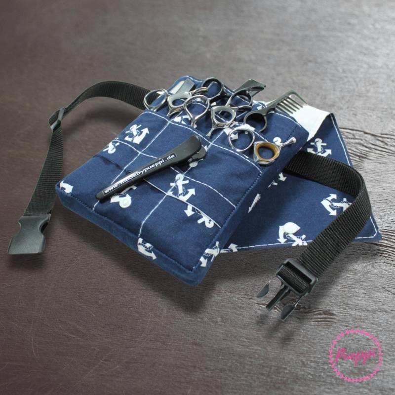 Friseurtasche Im Design Anker Groß Friseurwerkzeugtasche Friseurscherentasche Friseurgürteltasche Friseurgeschenk Friseursalon von MadebyPueppi