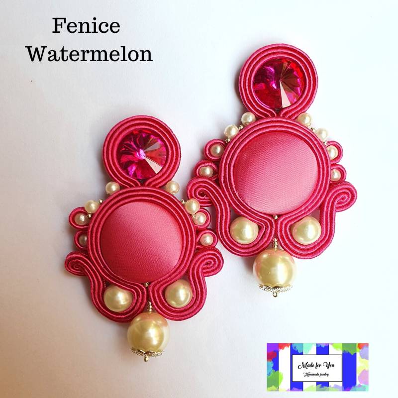 Phoenix - Soutache-Ohrringe, Satin-Ohrringe, Lappenohrringe, Perlenohrringe, Ohrringe in Verschiedenen Farben Phoenix - Soutache-Ohrringe, Satin-Ohrringe, Lappenohrringe, Perlenohrringe, Ohrringe in Verschiedenen Farben von Madeforyougioielli