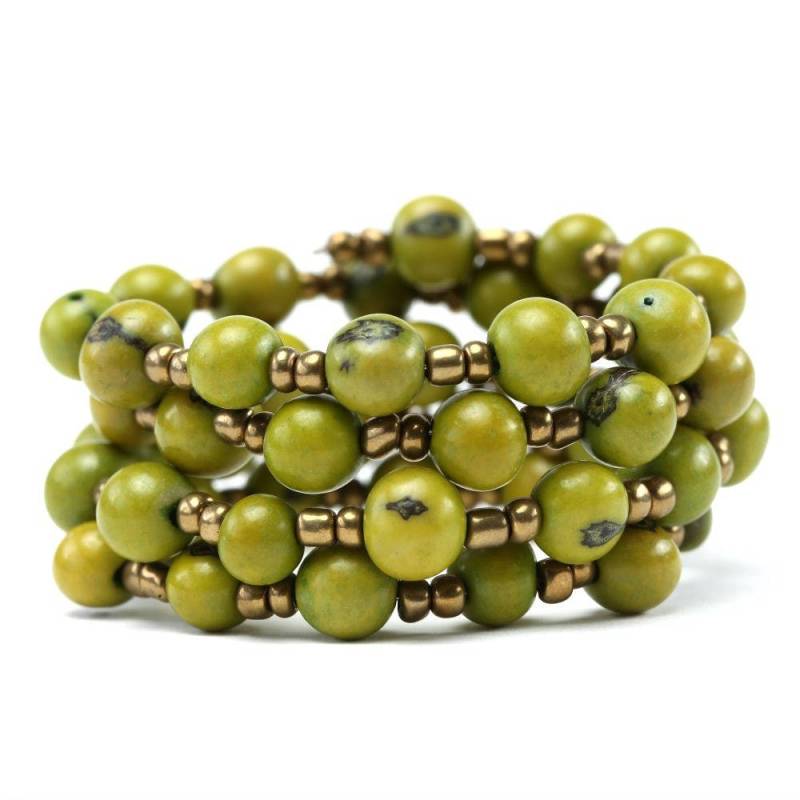 Rocailles Perlen Armband/Acai Beere Wickelarmband Klobiges Statement Bio Schmuck Einzigartiges Handgemachtes Rocailles Perlen Armband/Acai Beere Wickelarmband Klobiges Statement Bio Schmuck Einzigartiges Handgemachtes von MadeintheAndes