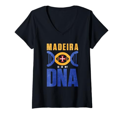 Damen Madeira-DNA T-Shirt mit V-Ausschnitt Damen Madeira-DNA T-Shirt mit V-Ausschnitt von Madeira Design
