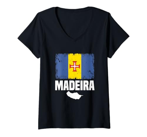 Damen Inselüberquerung Inseltrip Souvenir Insel Urlaub Madeira T-Shirt mit V-Ausschnitt Damen Inselüberquerung Inseltrip Souvenir Insel Urlaub Madeira T-Shirt mit V-Ausschnitt von Madeira Urlaub und Inseltrip Souvenir