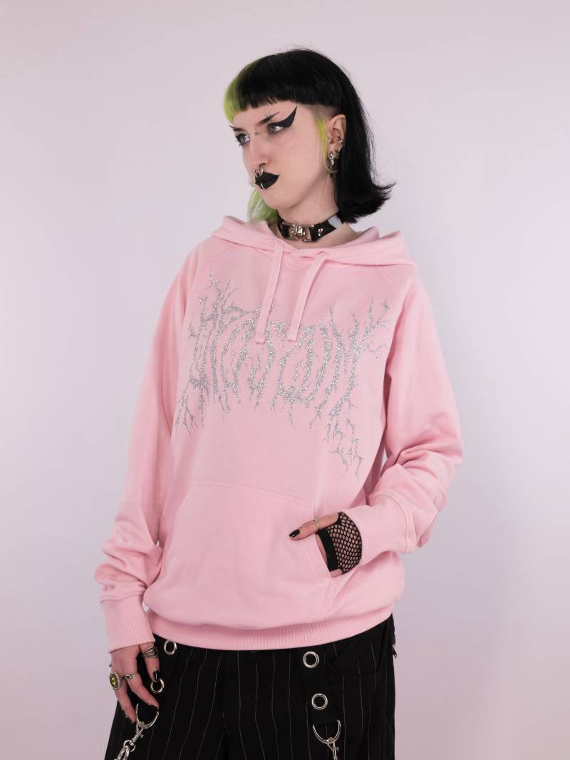 Pinker Hardcore-Opossum-Hoodie von MademoiselleOpossum