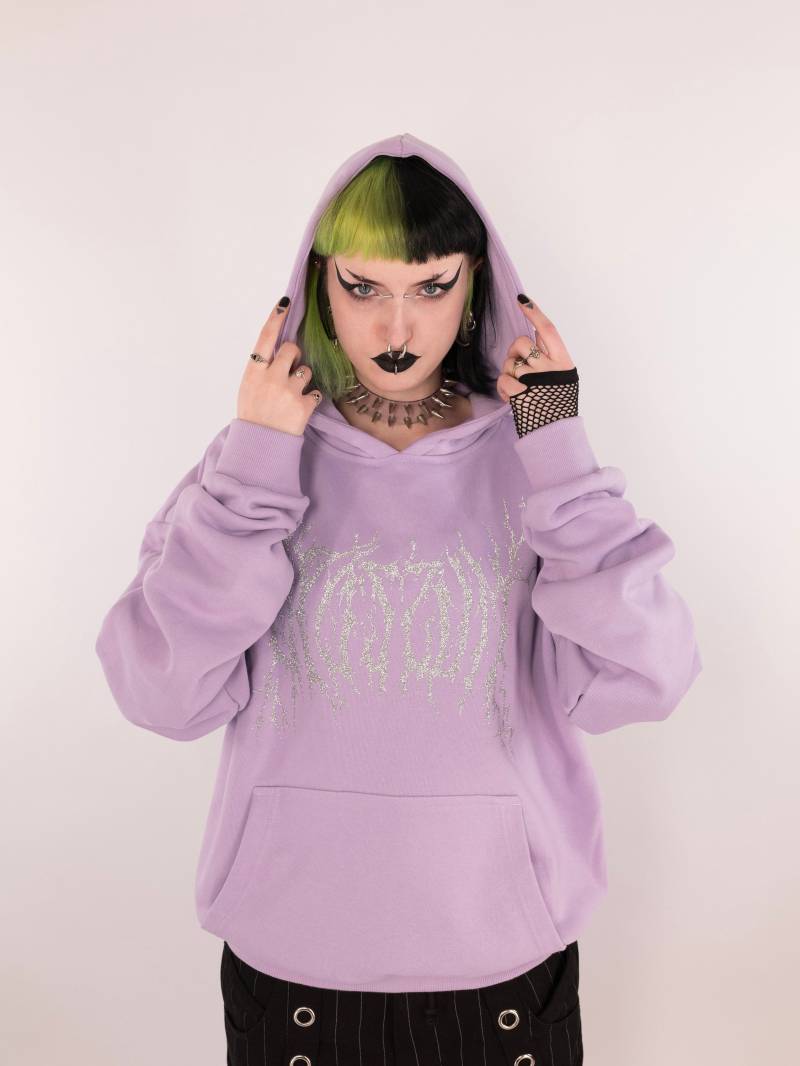 Schwarzer Oder Lila Hardcore Opossum Hoodie von MademoiselleOpossum