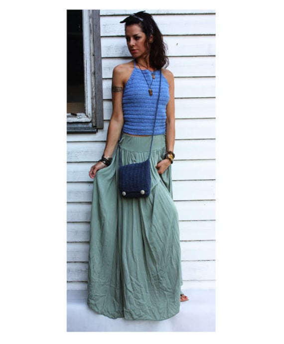 Handgemachte Häkeln Baumwolle Boho Tasche von MademoisellePatrini