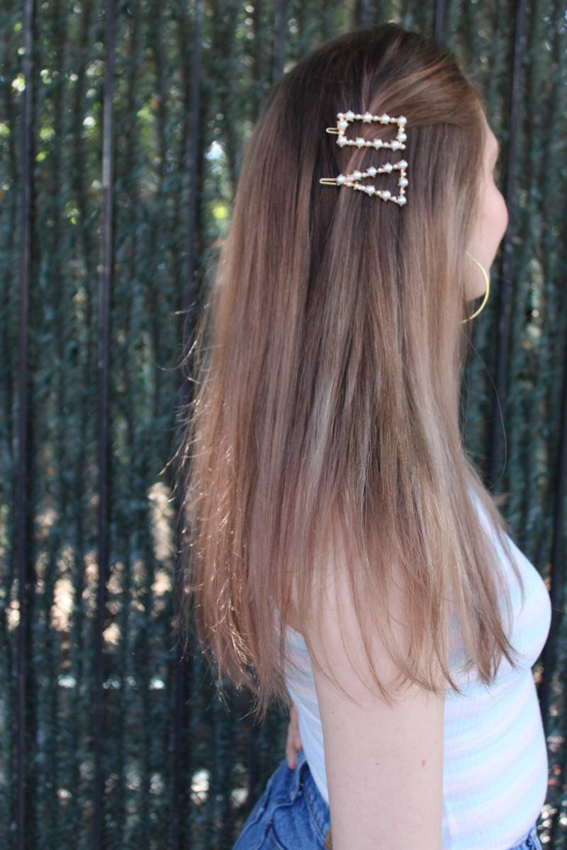Dreieck Haarspange/Perle Haarnadel Kleine Weihnachtsgeschenke Weihnachtsgeschenk Dreieck Haarspange/Perle Haarnadel Kleine Weihnachtsgeschenke Weihnachtsgeschenk von Madenie