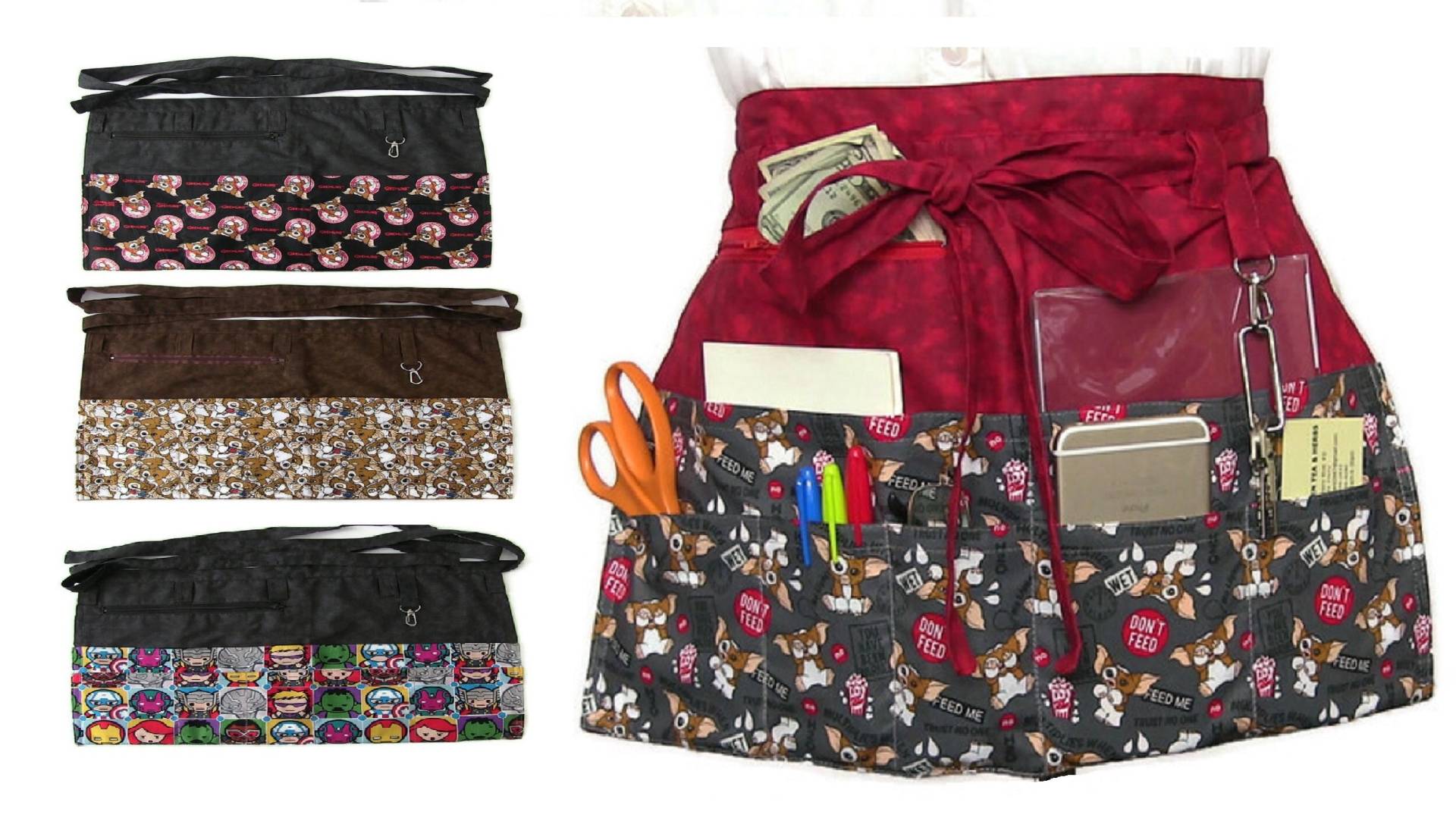 Schürze Für Lehrer Mit Taschen/Halbschürze Reißverschlusstasche/Geschenk Lehrer/Weihnachtsgeschenk Lehrer/Lehrmittel von MadewithLove4Hopes