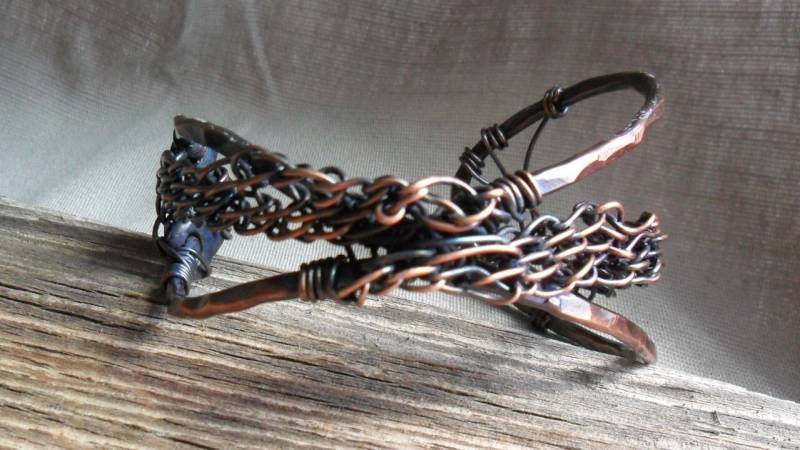 Draht Manschette Armband Männer Frauen von MadiJAXmetals