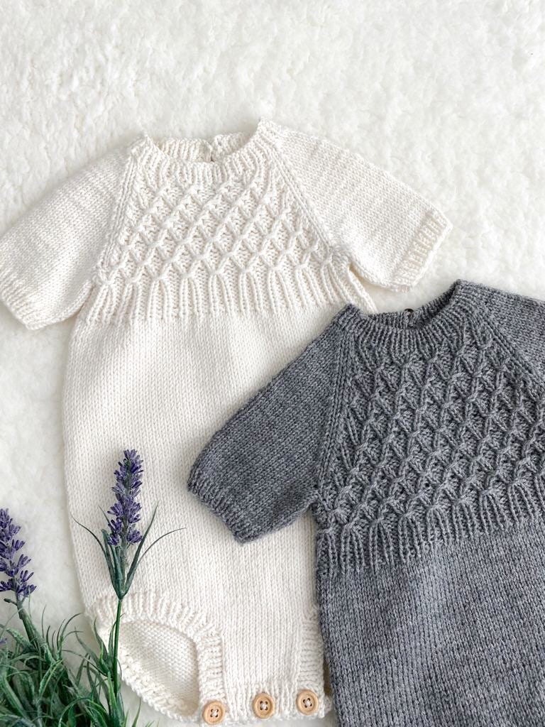 Gestrickter Strampler Für Baby, Gestrickter Strampler, Baby Strampelanzug, Unisex von MadinasHandmade