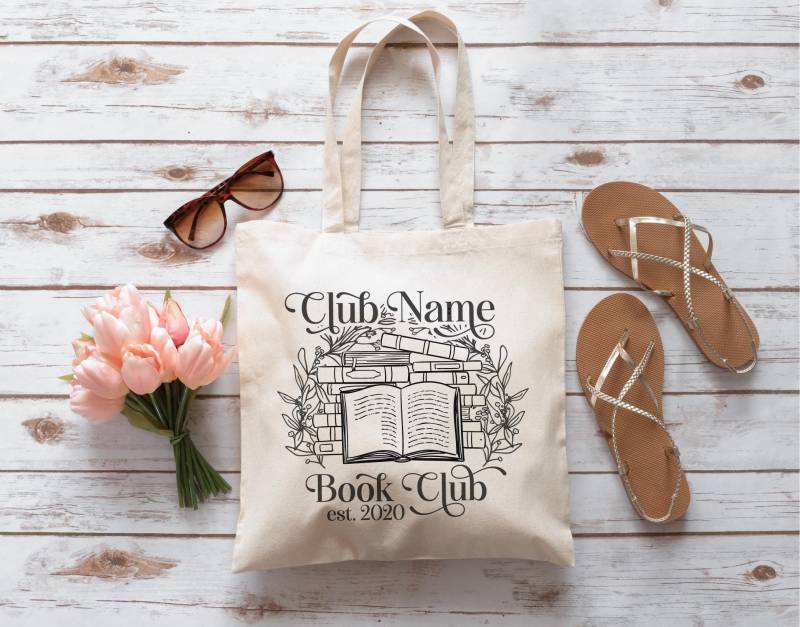 Personalisierte Buch Club Tragetasche, Personalisierte Lese Geschenk, Bücherwurm Buchliebhaber, Booktok Merch, Booktrovert Personalisierte Buch Club Tragetasche, Personalisierte Lese Geschenk, Bücherwurm Buchliebhaber, Booktok Merch, Booktrovert von MadisonEmiliaDesigns