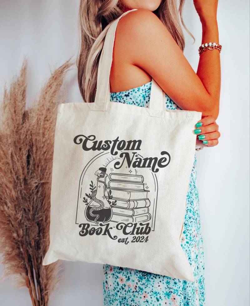 Personalisierte Buch Club Tragetasche, Personalisierte Lese Geschenk, Bücherwurm Buchliebhaber, Booktok Merch, Booktrovert Personalisierte Buch Club Tragetasche, Personalisierte Lese Geschenk, Bücherwurm Buchliebhaber, Booktok Merch, Booktrovert von MadisonEmiliaDesigns