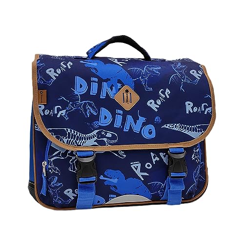 Madisson Schulranzen für Kinder, Typ Scoliare DINO 38 cm – 18 l, blau, 38 von Madisson