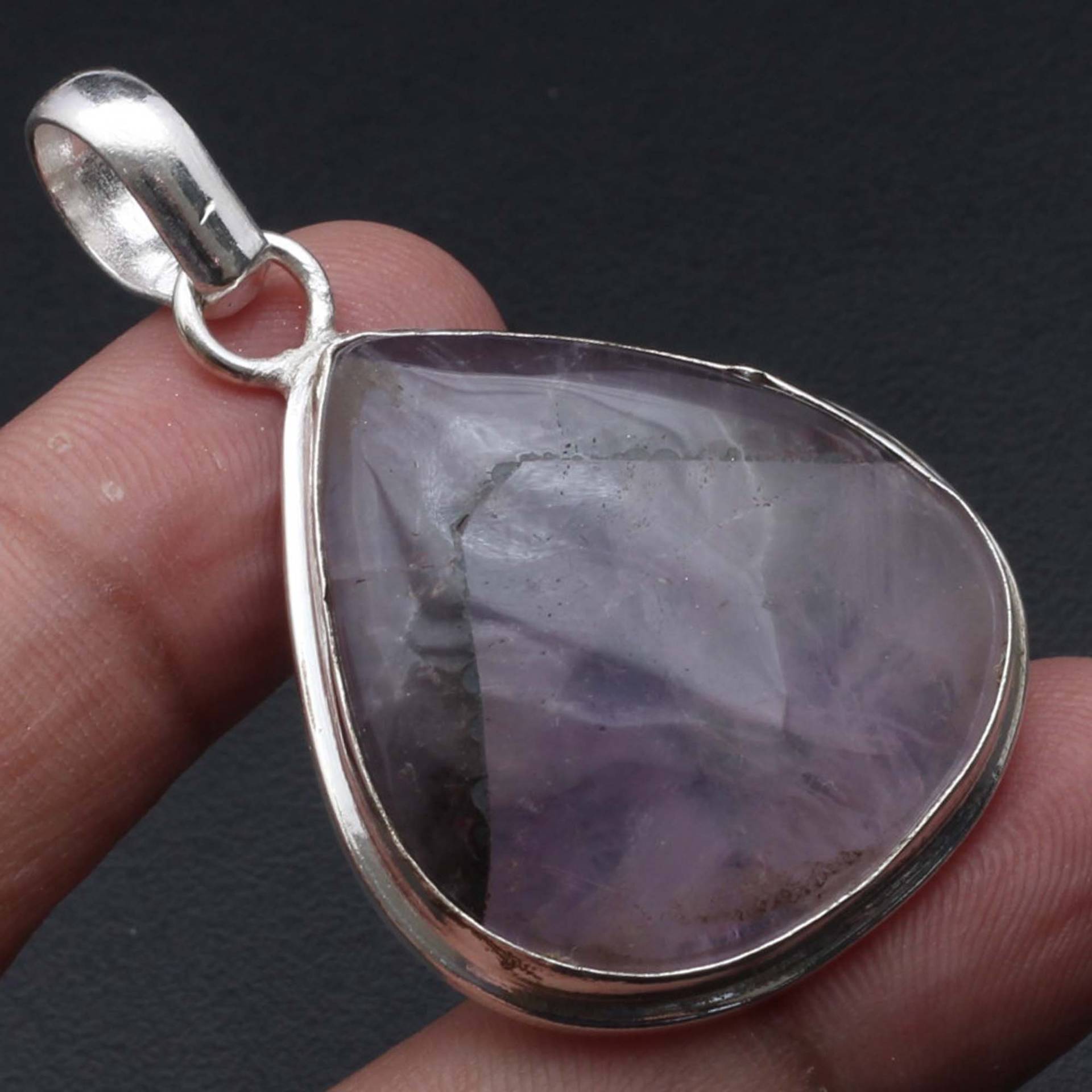 Amethyst Anhänger, Edelstein Schmuck Frau Halskette Anhänger Geschenk Für Sie Sterling Versilbert Mädchen Xy1242 von MadonnaJewellery