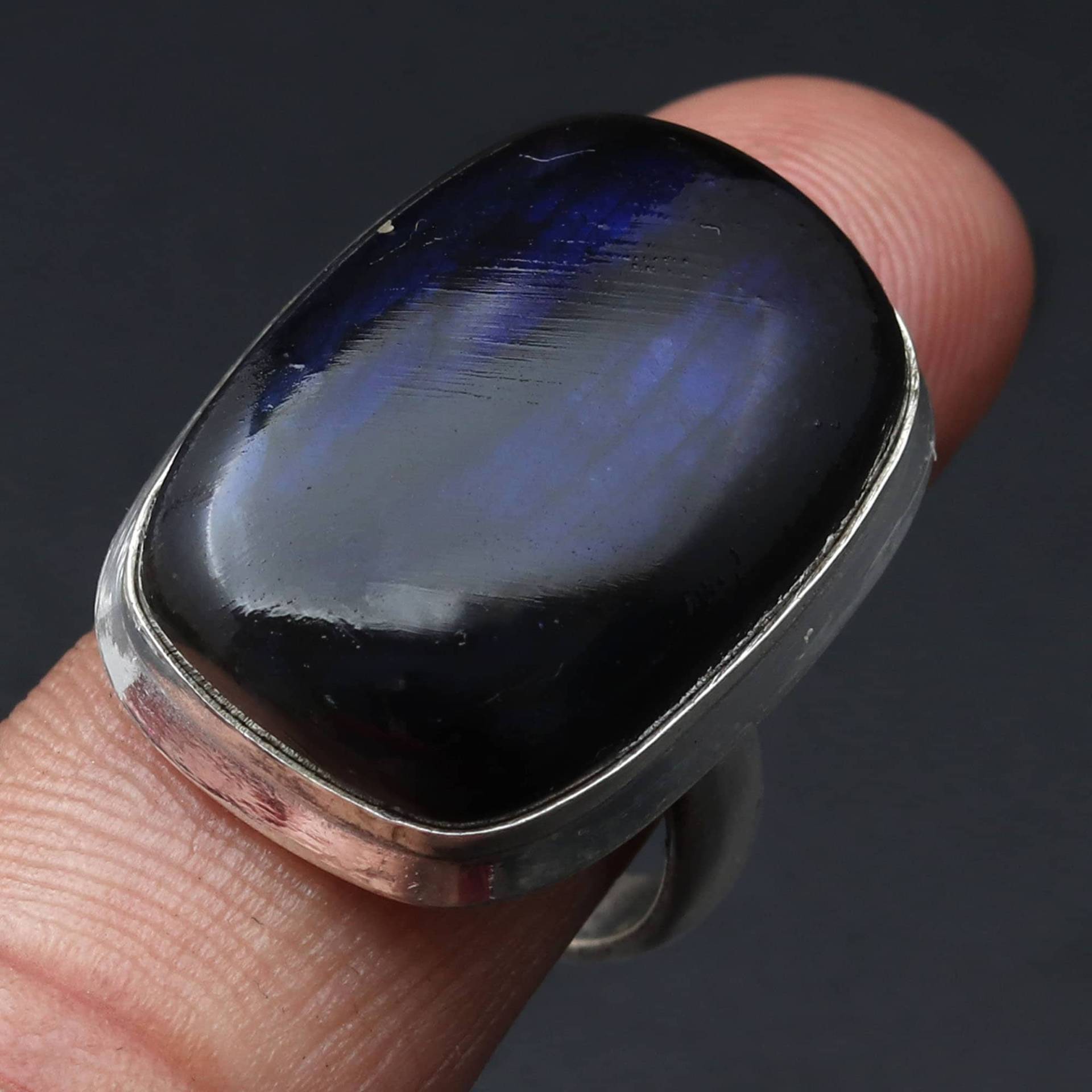 Blue Flash Labradorit Wundervoller Ring Schmuck Frau Geschenk Für Sie Edelstein Modeschmuck Mädchen von MadonnaJewellery