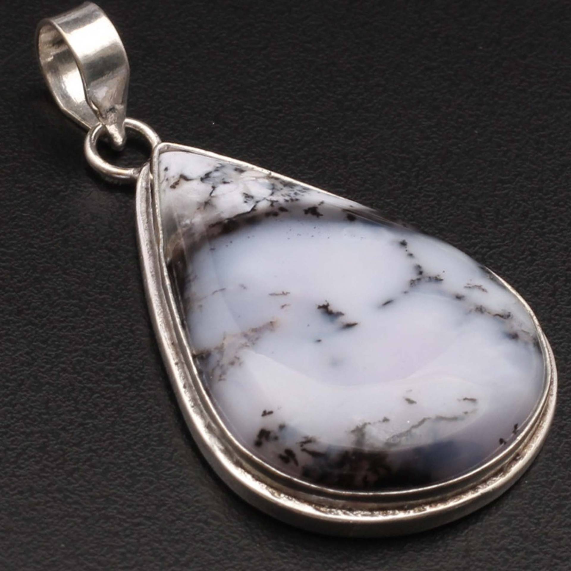 Dendrit Opal Anhänger Edelstein Geschenk Für Sie & 925 Sterling Versilbert Schmuck Xy379 von MadonnaJewellery