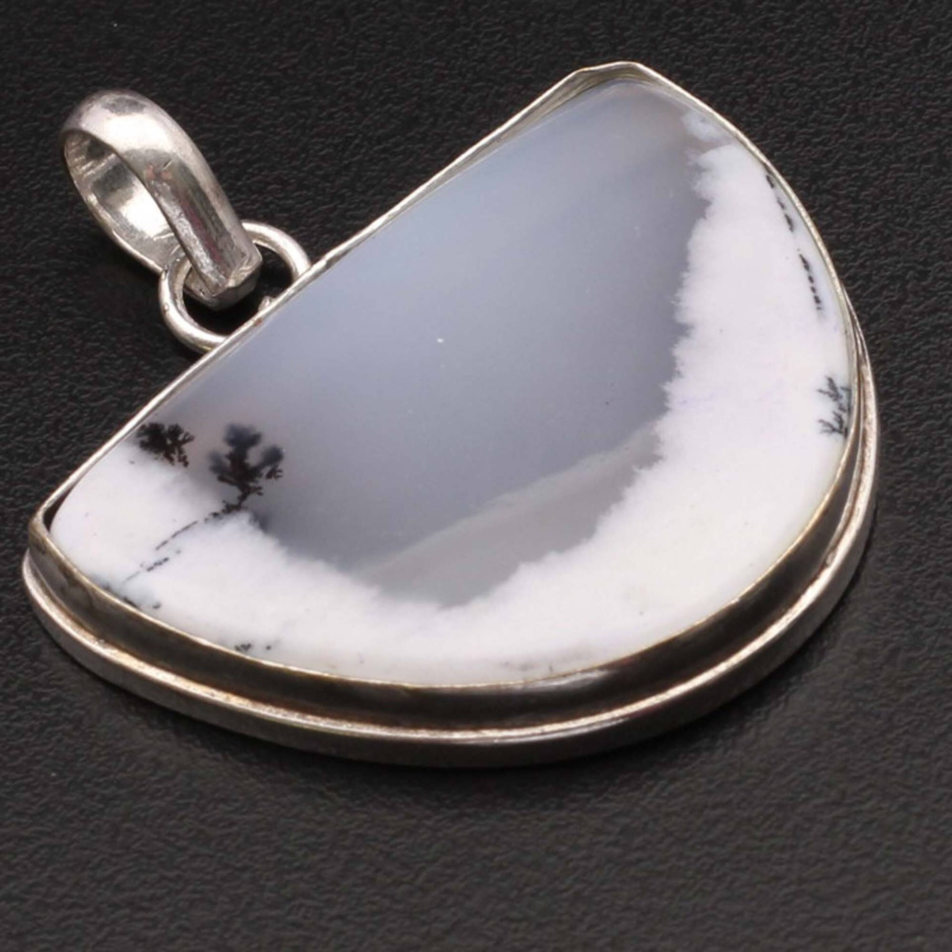 Dendrit Opal Anhänger Edelstein Geschenk Für Sie & 925 Sterling Versilbert Schmuck Xy380 von MadonnaJewellery