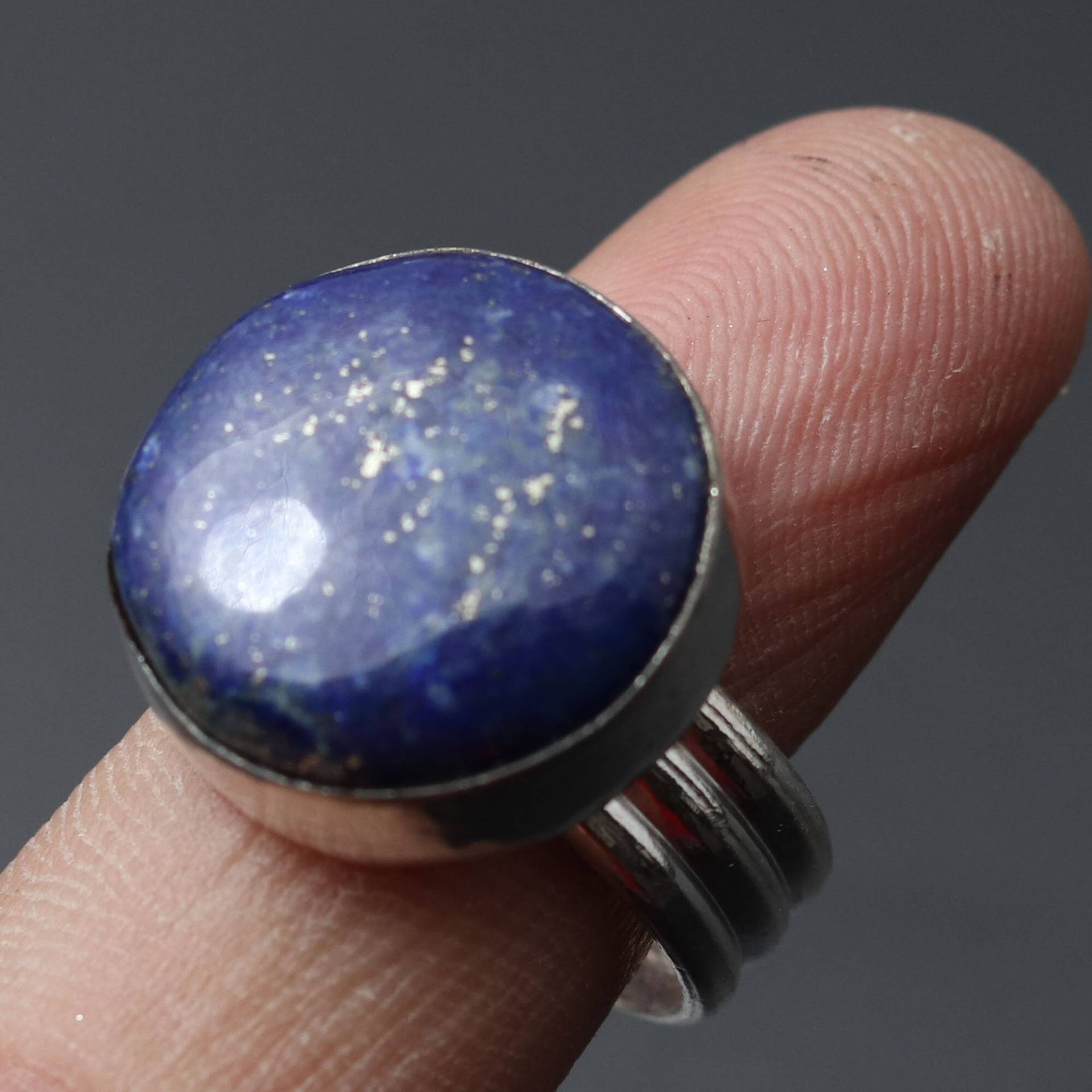 Lapis Lazuli Ring Frau Edelstein Antik Schmuck Geschenk Für Mädchen Sterling Versilbert Sie von MadonnaJewellery