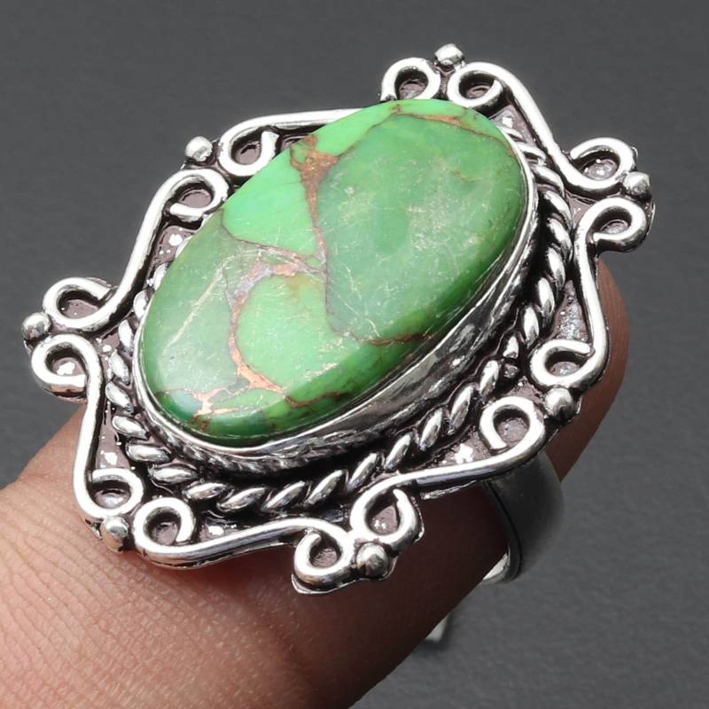 Multi Kupfer Ring Frau Einzigartigen Stil Edelstein Schmuck Geschenk Für Mädchen Sterlingsilber Überzogen Sie von MadonnaJewellery