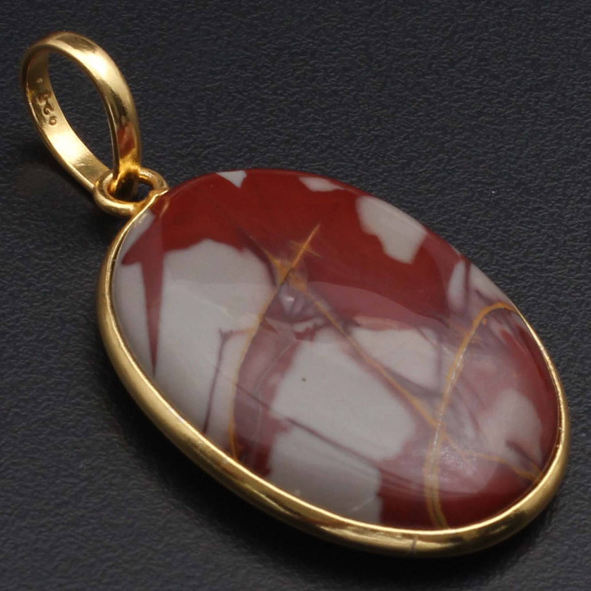 Noeena Jaspis #gemstone Handgemacht #gold Vergoldet #pendant Frau Gold Geschenk Für Sie Anhänger Ihn von MadonnaJewellery