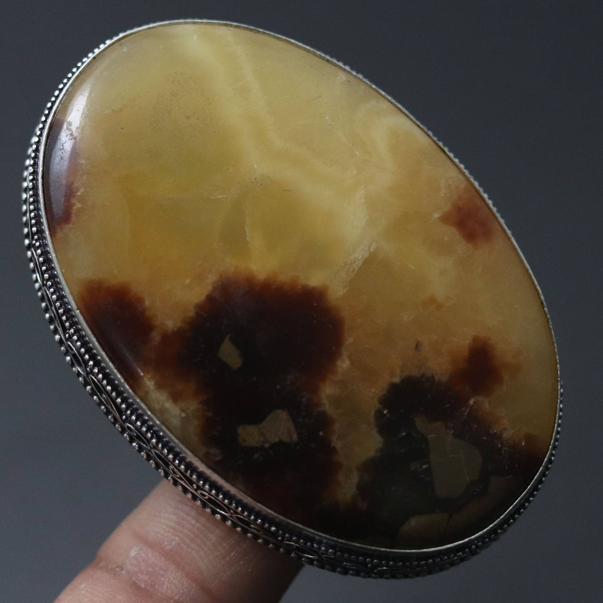 Septarian Edelstein Ring Schmuck Geschenk Für Ihn Vintage Stil Sterling Versilbert Sie von MadonnaJewellery