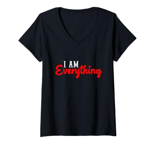 Damen Ich Bin Alles, ich Habe Alles, Partnerlook T-Shirt mit V-Ausschnitt Damen Ich Bin Alles, ich Habe Alles, Partnerlook T-Shirt mit V-Ausschnitt von Madpen Funny Gifts
