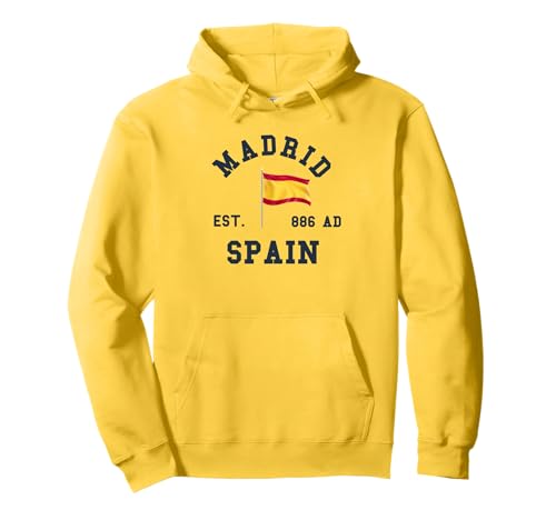 Madrid Spanien Flagge Souvenir España Skyline Herren Damen Pullover Hoodie von Madrid Spain Souvenir Skyline