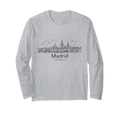 Madrid Spanien Souvenir España Skyline Reise Männer Frauen Langarmshirt von Madrid Spain Souvenir Skyline