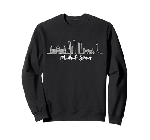 Madrid Spanien Souvenir España Skyline Reise Männer Frauen Sweatshirt von Madrid Spain Souvenir Skyline