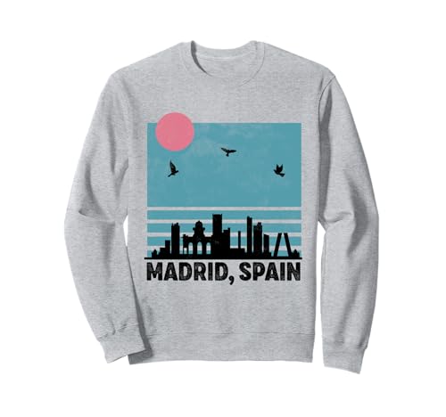 Madrid Spanien Souvenir España Skyline Reise Männer Frauen Sweatshirt von Madrid Spain Souvenir Skyline