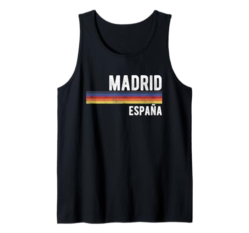 Madrid Spanien Souvenir España Skyline Reise Männer Frauen Tank Top von Madrid Spain Souvenir Skyline