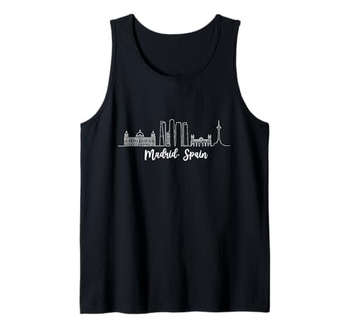 Madrid Spanien Souvenir España Skyline Reise Männer Frauen Tank Top von Madrid Spain Souvenir Skyline