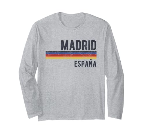 Souvenir aus Madrid Spanien Skyline Männer Frauen España Urlaub Langarmshirt von Madrid Spain Souvenir Skyline