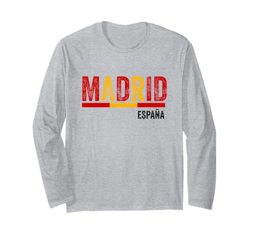 Souvenir aus Madrid Spanien Skyline Männer Frauen España Urlaub Langarmshirt von Madrid Spain Souvenir Skyline