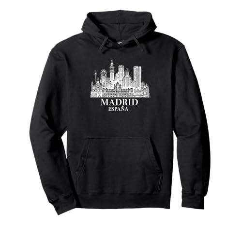 Souvenir aus Madrid Spanien Skyline Männer Frauen España Urlaub Pullover Hoodie von Madrid Spain Souvenir Skyline