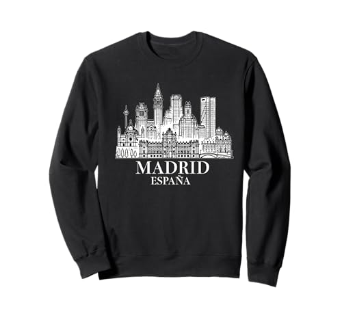 Souvenir aus Madrid Spanien Skyline Männer Frauen España Urlaub Sweatshirt von Madrid Spain Souvenir Skyline