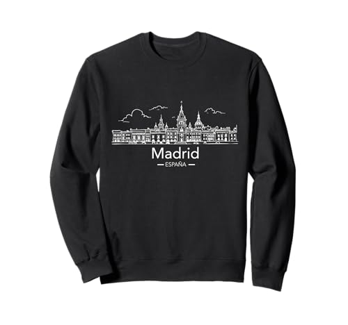 Souvenir aus Madrid Spanien Skyline Männer Frauen España Urlaub Sweatshirt von Madrid Spain Souvenir Skyline