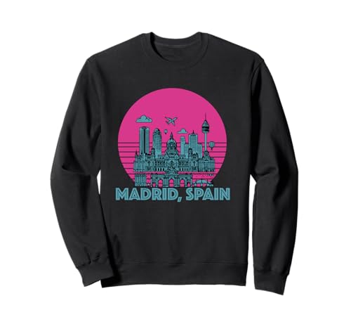 Souvenir aus Madrid Spanien Skyline Männer Frauen España Urlaub Sweatshirt von Madrid Spain Souvenir Skyline